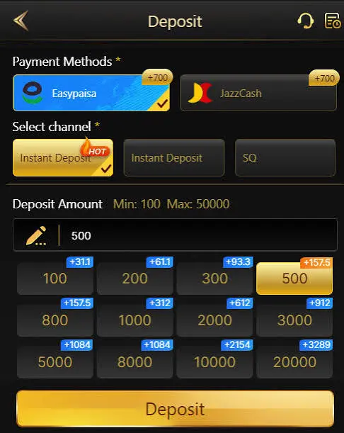 8557 Game Deposit