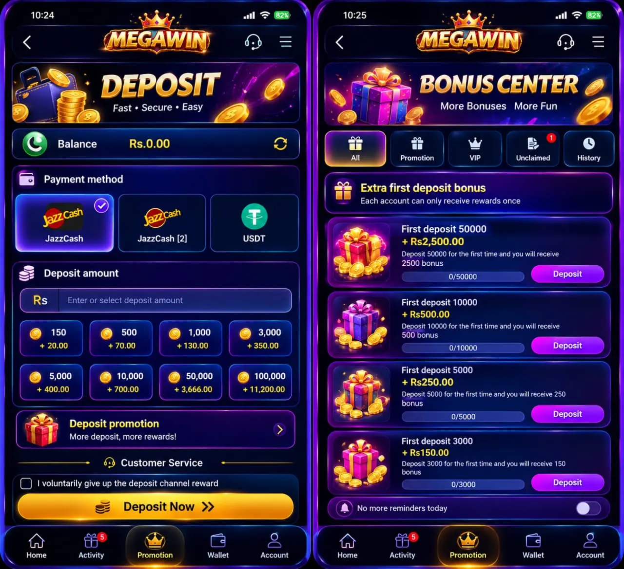 Mega Win Game Lobby And Bonuses