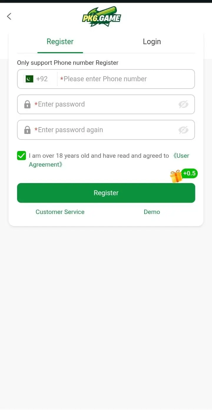 Pk6 Game Register