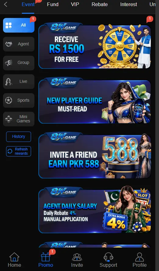 W8 Game Bonuses
