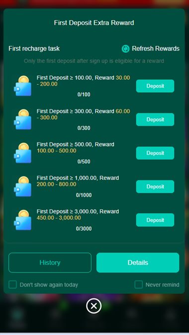 RS33 Deposit Extra Rewards and Task Interface